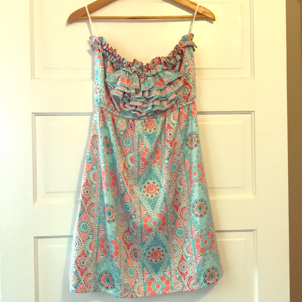 {judith march} strapless dress